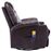 Cadeira Massagem Elétrica vidaXL Reclinável Couro Artificial Castanho_3