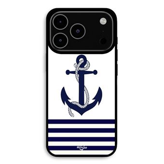 Capa Maniacase para iPhone 17 Pro | Rumo ao oceano, âncora marinha fundo branco - 1