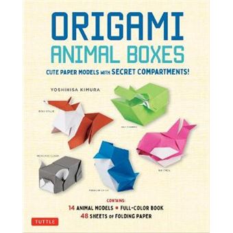 Origami Animal Boxes Kit Kawaii Paper Models With Secret Compartments 16 Animal Origami Models Cute Paper Models With Secret Compartments 14 Animal Origami Models  48 Folding Sheets - 1