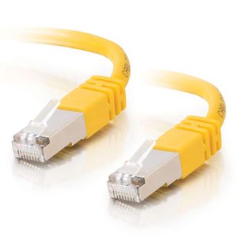 cabo de rede LOGON SSTP Cat6a  5 m Amarelo - 1