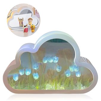 Candeeiros de Mesa Tulipa LED Dishiqing | Pacote de material DIY | 13 Flores - Azul - 1