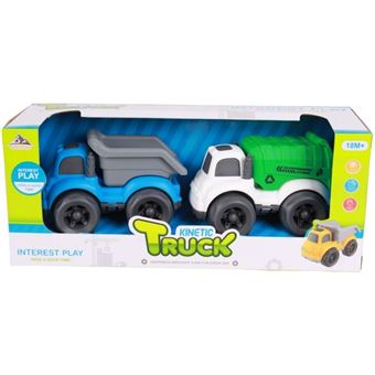 Conjunto 2 Camiões Retro-fricção LPM Kinetic Truck | +18 Meses - 1