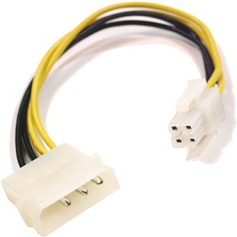 Cabo de Alimentação Molex BeMatik 4P-m 5,25 para 4P-H Pentium IV - 1