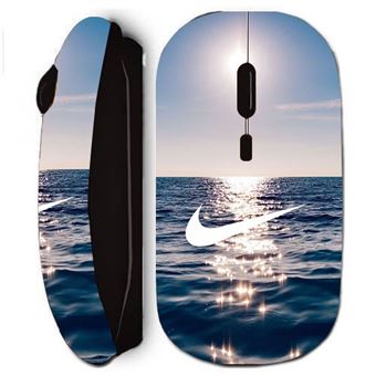 Rato Sem Fios Preto Maniacase Logo Nike Branco Sea Solei - 1