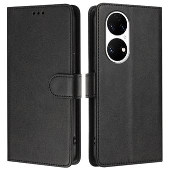 Capa Clássica Flip ZURSANA para huawei p50 pro com Bloqueio RFID  | Preto - 1