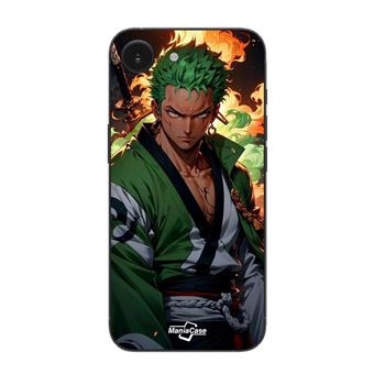Capa Maniacase para Iphone 16E | One Piece Zoro Manga Anime Arte 3D - 1