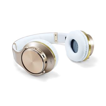 Auscultadores Bluetooth Conceptronic CHSPBTNFCSPKG | Dourado, Branco - 1