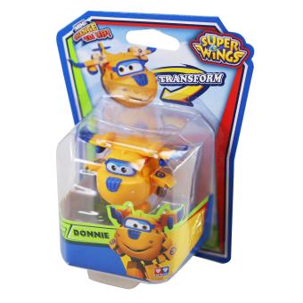 Figura de acção Transform-a-Bot Super Wings Transforming: Donnie Azul e Laranja
