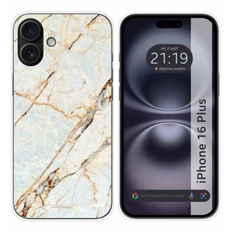 Capa de silicone TUMUNDOSMARTPHONE para iPhone 16 Plus (6.7) | Design Marble 13 - 1