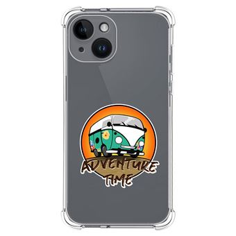 Capa Tumundosmartphone de silicone anti-choque para iPhone 14 (6.1) design de desenhos Adventure Time do - 1