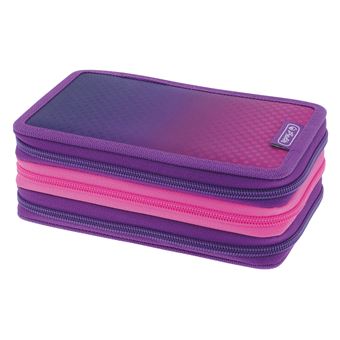Conjunto de Papelaria Herlitz TriCase Dip Dye | Rosa, Roxo - 1