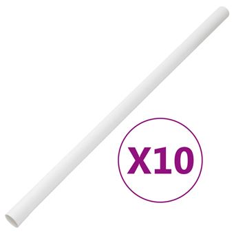 Calhas para cabos vidaXL | Ø30 mm | 10 m | PVC - 1