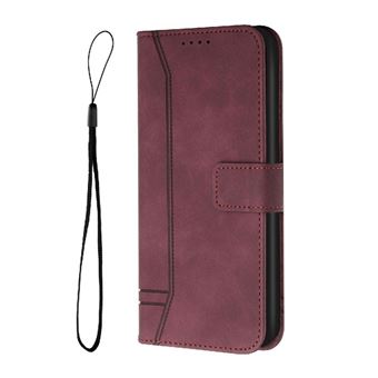 Capa GANGXUN para OPPO Find X8 Ultra | Alça de Mão | Pele PU | Compartimentos para Cartões | Fecho Magnético | Vermelho - 1