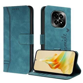 Capa GANGXUN para Realme note 60X 4G | Alça de Mão | Pele PU | Compartimentos para Cartões | Fecho Magnético | Verde - 1