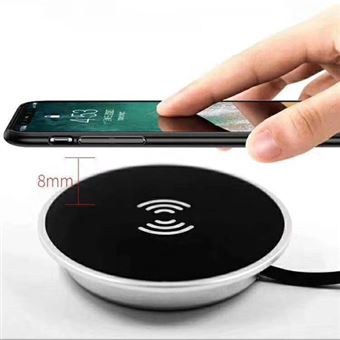 Carregador Wireless Zikko ZC8036 para Samsung Galaxy S6 / iPhone 8 X - Preto - 1