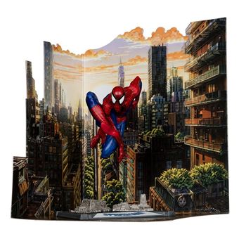 Figura Spider-Man Marvel Estatua Diorama | 18 cm - 1