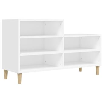 Sapateira vidaXL | 102x36x60 cm | derivados de madeira branco - 1