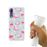 Capa Hapdey para Huawei P20 Pro - P20 Plus Design Flamingos Cor-de-Rosa com Folhas Douradas em Silicone Flexível e TPU_3