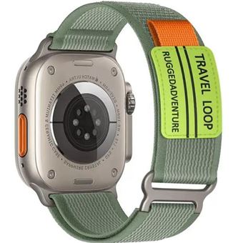Bracelete tecido Trail adventurer Antiimpacto para Apple Watch Series 10 42mm | Verde - 1