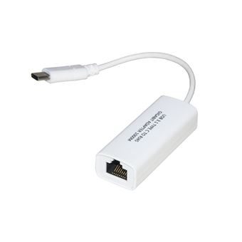 cabo de interface/adaptador de género Link Accessori LKADAT82 USB C RJ-45 Branco - 1
