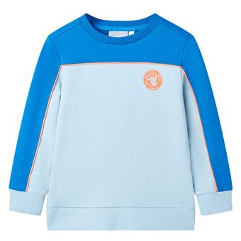 Sweatshirt para Criança vidaXL | Azul-Brilhante e Azul-Claro | 3 - 4 Anos - 1