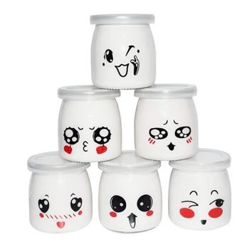 Conjunto de Potes de Vidro CO-Phénix com Colher de Aço Inoxidável | 6 Peças | 200 ml - 1