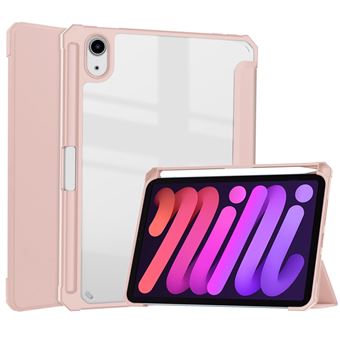 Capa de PU + acrílico transparente com Suporte e Porta caneta em Dourado Rosa Magunivers para iPad mini 6 (2021) - 1