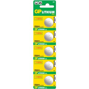 Pilha GP Batteries Lithium Cell CR2016 | Aço inoxidável - 1