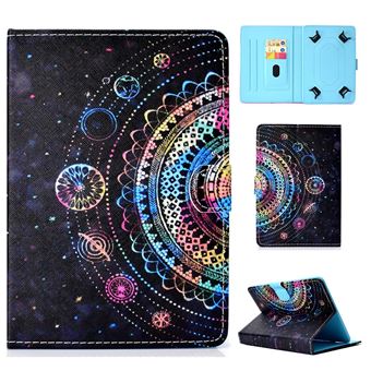 Capa PU Universal de 10 Polegadas Mandala da Flor de multi-cor para Apple iPad 9.7/LG G Pad III + - 1