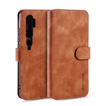 Capa Magunivers | PU + TPU Estilo retrô com apoio Castanho para Xiaomi Mi Note 10/Note 10 Pro
