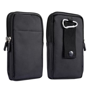 Capa Magunivers PU 6,7 / 6,9 Polegadas Cintura Esporte Lazer Universal Preto para Apple Iphone/Samsung/Huawei - 1