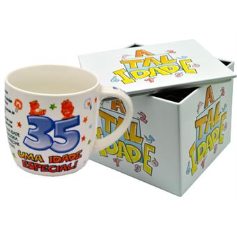 Caneca Mecanodex com Caixa em Metal | Idade Ati.35 - Branco - 1