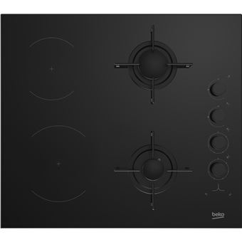 Placa Mista Beko HILM 64120 S | 60 cm | 4 Zonas | Preto - 1