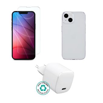 Carregador de Dispositivos Móveis eSTUFF ES-KIT-IPH14 | Transparente, Branco - 1