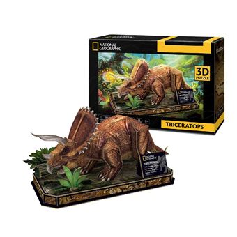Puzzle 3D CubicFun Triceratops | 44 Peças - 1