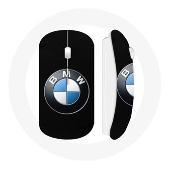 Rato Wireless Maniacase Logotipo Da Bmw Fundo Preto - 1