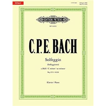 Solfeggio Solfeggietto Piano Score By Carl Philipp Emanuel Bach - 1