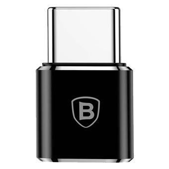 Adaptador Baseus Micro-USB para USB-C | Carga e Sincronização - Preto - 1
