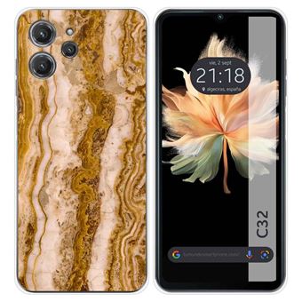 Capa de silicone TUMUNDOSMARTPHONE para Oukitel C32 | desenhos Marble 10 - 1
