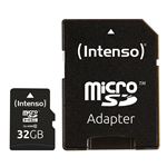 cartão de memória Intenso 32GB MicroSDHC Class 10 Preto