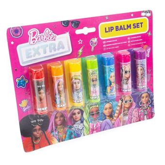 Conjunto de Balsamo Labial Barbie Extra 7 Cores - 1