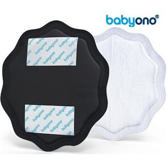 Discos de Amamentação Baby Ono | Natural Nursing 24Pcs, Preto - 1