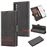 Capa Magunivers PU Emenda com Apoio Preto para Samsung Galaxy Note 10/Note 10 5G_0