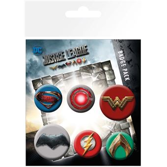 Conjunto de pins GB Posters Justice League Movie Mix