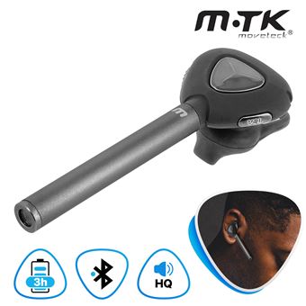 Auricular Bluetooth Mtk 4.0 Smartphone com Botão multifunção Cinzento