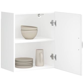 Armário de parede da cozinha vidaXL Lucca | madeira branco brilhante - 1