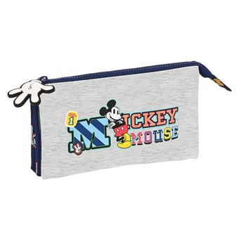 Estojo Escolar Triplo Disney Mickey Mouse Only One 2023 812314744 - 1