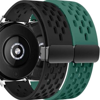 Pack Antiimpacto 2x Bracelete SnapFlow para Garmin Forerunner 165 Music | Preto e Verde - 1