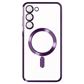 Capa MagSafe Avizar para Samsung Galaxy S23 | Proteção Câmara - Transparente / Violeta - 1