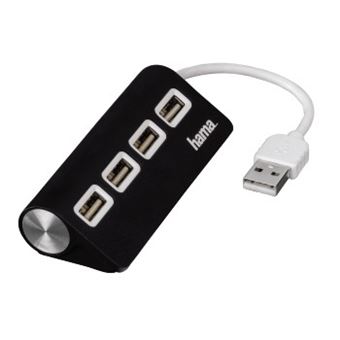 hub de interface Hama 00012177 480 Mbit/s Preto